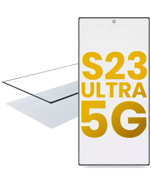 2v1 přední sklo s OCA (předinstalováno) pro Samsung Galaxy S23 Ultra 5G