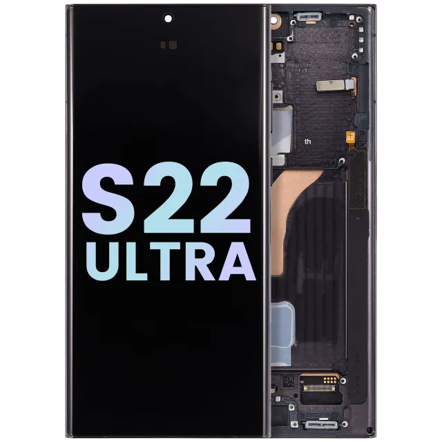 OLED displej s rámečkem pro Samsung Galaxy S22 Ultra 5G (Service Pack) (černá)