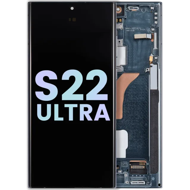 OLED displej s rámečkem pro Samsung Galaxy S22 Ultra 5G (Service Pack) (zelená)