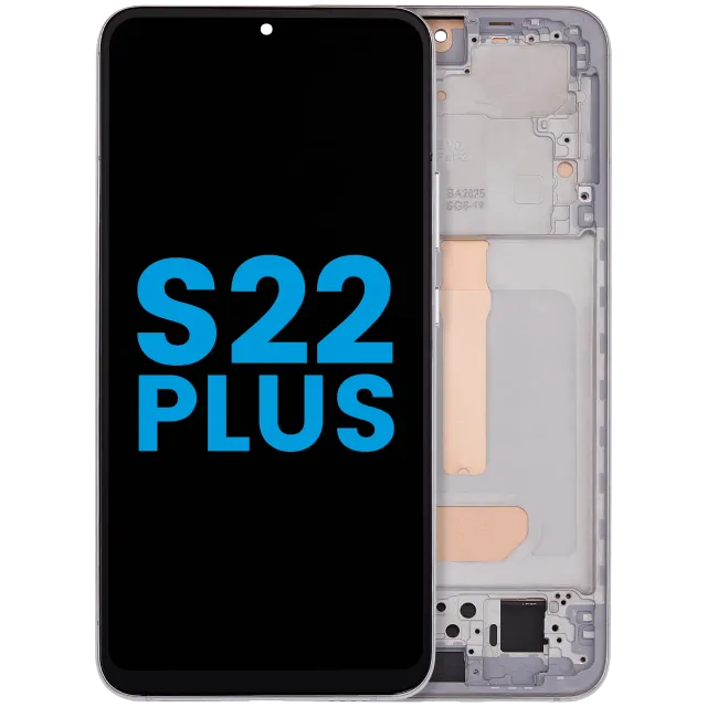 LCD displej s rámečkem (Without FingerPrint Sensor) pro Samsung Galaxy S22 Plus 5G (Aftermarket: Incell) (bílá)