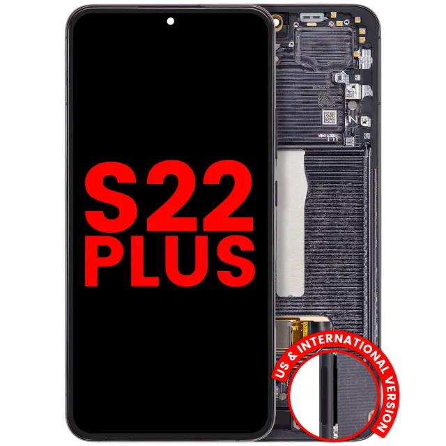 OLED displej s rámečkem pro Samsung Galaxy S22 Plus 5G (US & International Version) (Aftermarket Plus) (černá)