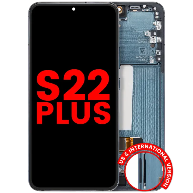 OLED displej s rámečkem pro Samsung Galaxy S22 Plus 5G (US & International Version) (Aftermarket Plus) (zelená)