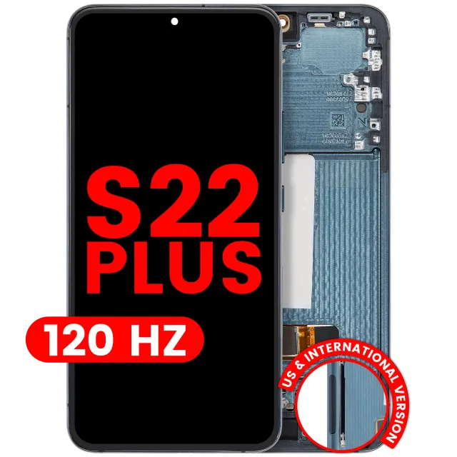 OLED displej s rámečkem pro Samsung Galaxy S22 Plus 5G (US & International Version) (Aftermarket Plus) (120 Hz) (zelená)
