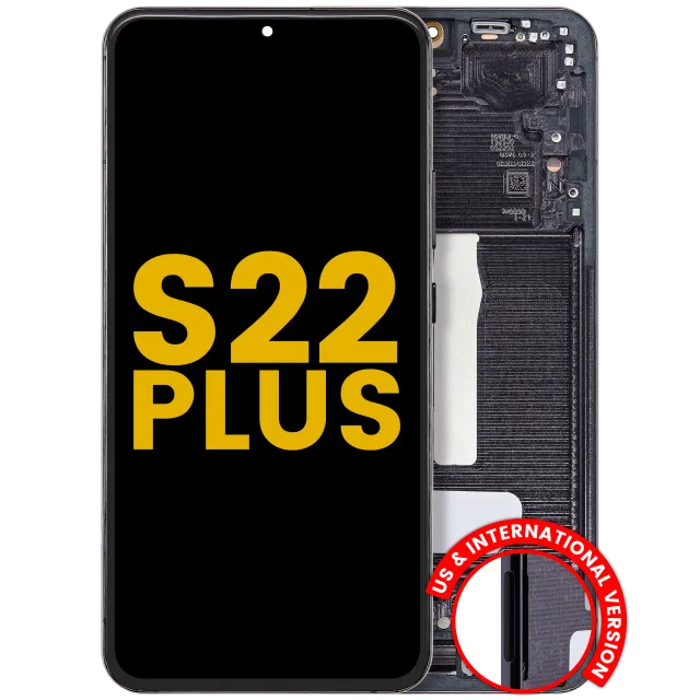 OLED displej s rámečkem pro Samsung Galaxy S22 Plus 5G (US & International Version) (repasovaný) (černá)