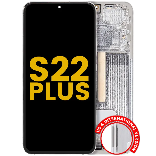 OLED displej s rámečkem pro Samsung Galaxy S22 Plus 5G (US & International Version) (repasovaný) (bílá)