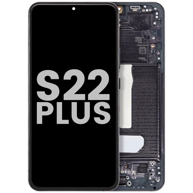 OLED displej s rámečkem pro Samsung Galaxy S22 Plus 5G (originál z vyřazeného zařízení, stav B/C) (černá)