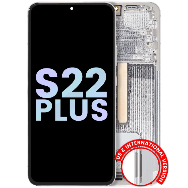 OLED displej s rámečkem pro Samsung Galaxy S22 Plus 5G (Service Pack) (bílá)