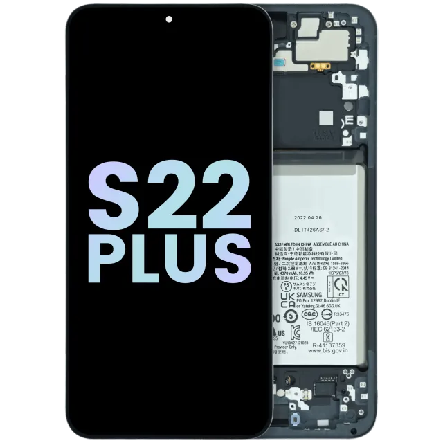 OLED displej s rámečkem pro Samsung Galaxy S22 Plus 5G (US & International) (Service Pack) (grafitová)