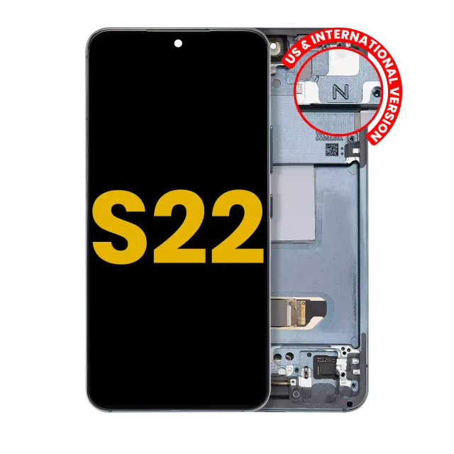 OLED displej s rámečkem pro Samsung Galaxy S22 5G (US & International Version) (repasovaný) (zelená)
