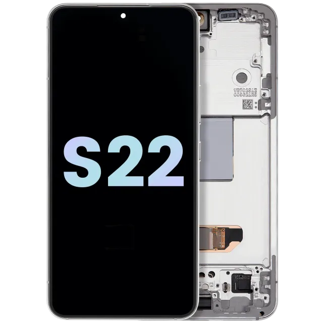 OLED displej s rámečkem pro Samsung Galaxy S22 5G (Service Pack) (bílá)