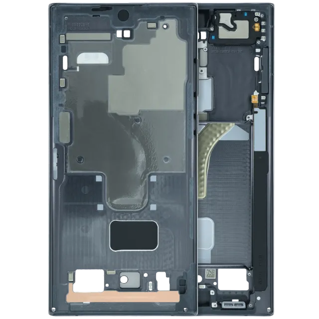 Střední rám (housing) pro Samsung Galaxy S22 Ultra (Service Pack) (černá)