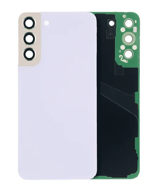 Zadní sklo se sklíčkem kamery pro Samsung Galaxy S22 Plus 5G (bez loga) (Aftermarket Plus) (Violet)
