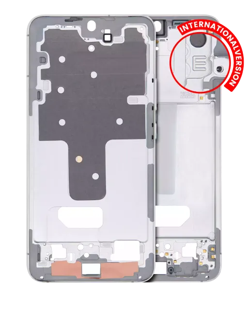 Střední rám (housing) pro Samsung Galaxy S22 Plus 5G (mezinárodní verze) (bílá)