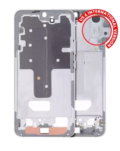 Střední rám (housing) pro Samsung Galaxy S22 Plus 5G (US & International Version) (bílá)