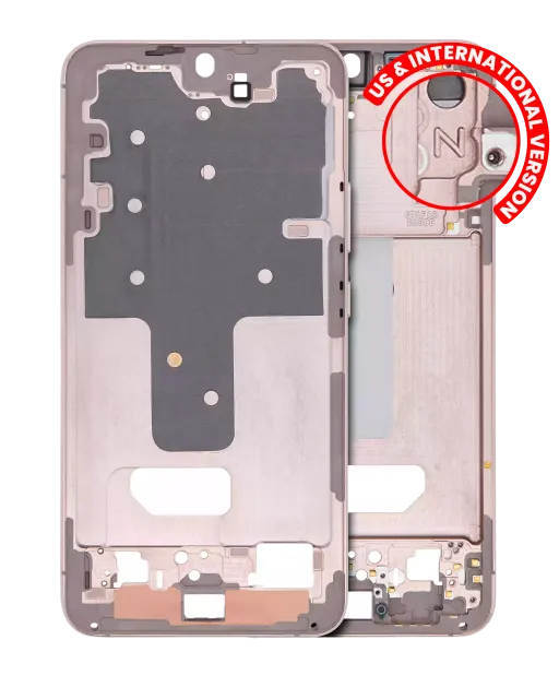 Střední rám (housing) pro Samsung Galaxy S22 Plus 5G (US & International Version) (Violet / Pink / Gold)