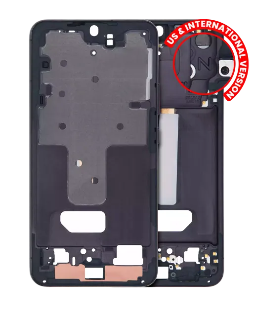 Střední rám (housing) pro Samsung Galaxy S22 Plus 5G (US & International Version) (černá)