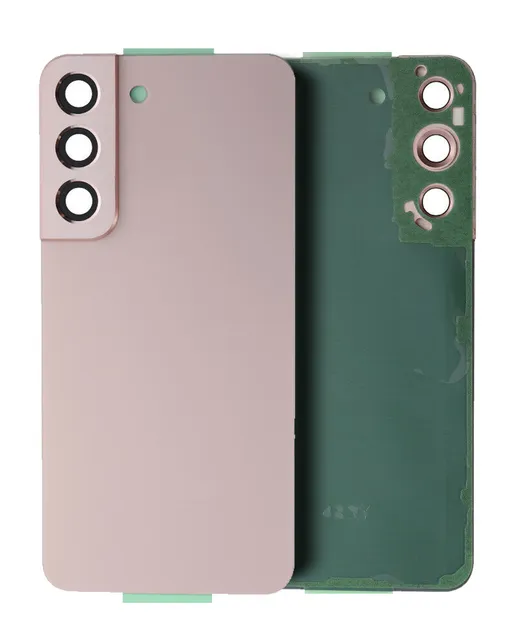 Zadní sklo se sklíčkem kamery pro Samsung Galaxy S22 5G (Service Pack) (Pink Gold)