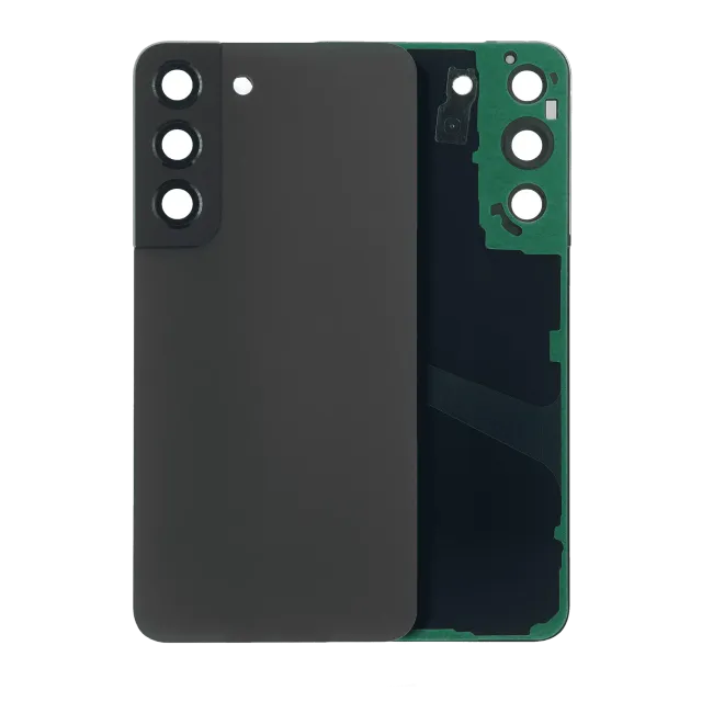 Zadní sklo se sklíčkem kamery pro Samsung Galaxy S22 5G (Service Pack) (grafitová)