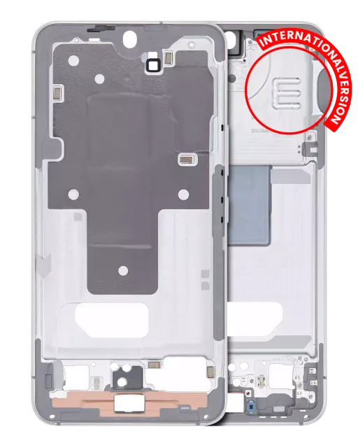 Střední rám (housing) pro Samsung Galaxy S22 5G (mezinárodní verze) (bílá)