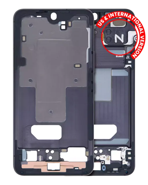 Střední rám (housing) pro Samsung Galaxy S22 5G (US & International Version) (černá)