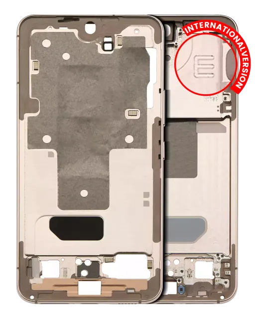 Střední rám (housing) pro Samsung Galaxy S22 5G (mezinárodní verze) (Pink Gold)