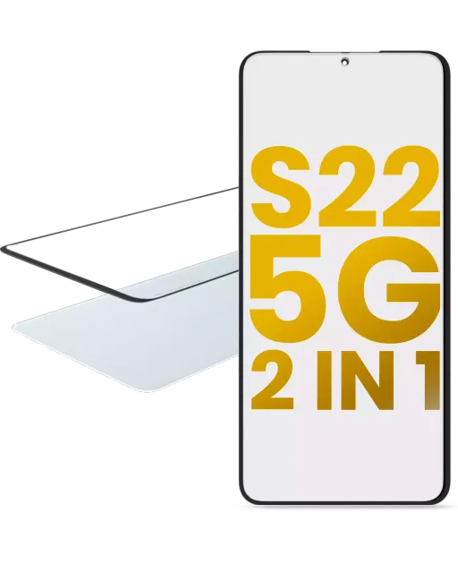 2v1 přední sklo s OCA (předinstalováno) pro Samsung Galaxy S22 5G