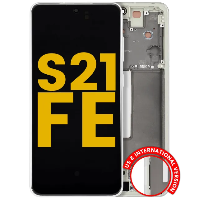 OLED displej s rámečkem pro Samsung Galaxy S21 FE 5G (US & International) (repasovaný) (Olive Green)