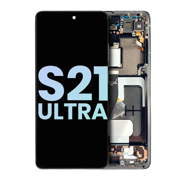 OLED displej s rámečkem pro Samsung Galaxy S21 Ultra 5G (Service Pack) (černá)