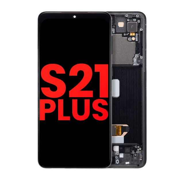 OLED displej s rámečkem pro Samsung Galaxy S21 Plus 5G (Aftermarket Plus) (černá)