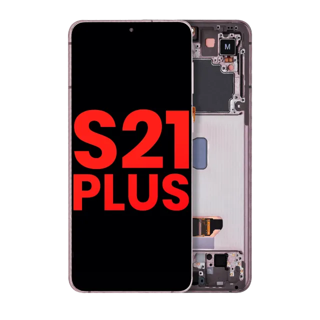 OLED displej s rámečkem pro Samsung Galaxy S21 Plus 5G (Aftermarket Plus) (Phantom Violet / Pink / Gold)