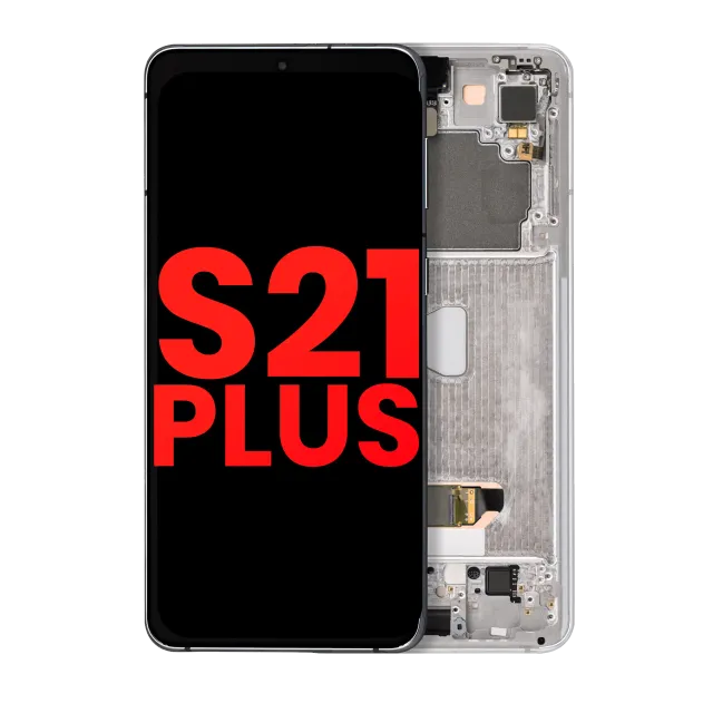 OLED displej s rámečkem pro Samsung Galaxy S21 Plus 5G (Aftermarket Plus) (Phantom Silver)
