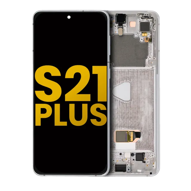 OLED displej s rámečkem pro Samsung Galaxy S21 Plus 5G (repasovaný) (Phantom Silver)