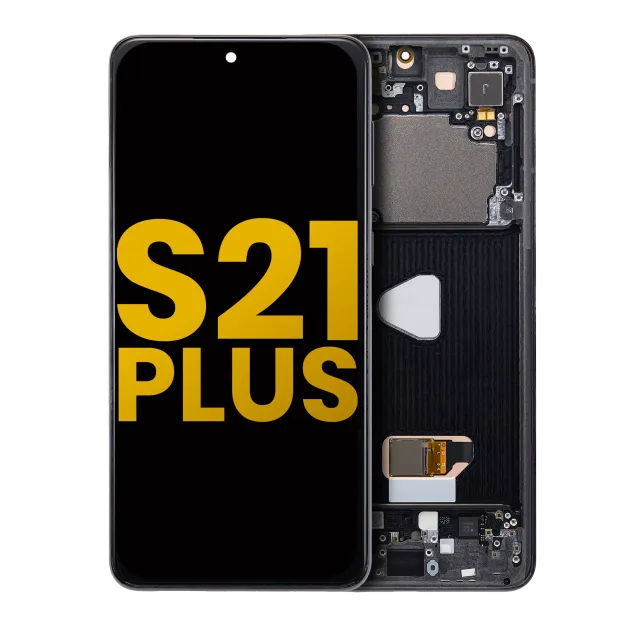 OLED displej s rámečkem pro Samsung Galaxy S21 Plus 5G (repasovaný) (černá)
