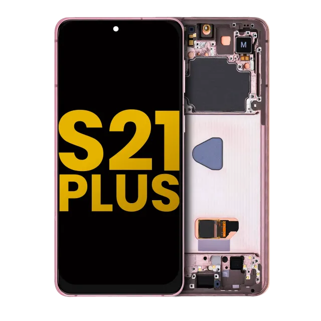 OLED displej s rámečkem pro Samsung Galaxy S21 Plus 5G (repasovaný) (Phantom Violet / Pink / Gold)