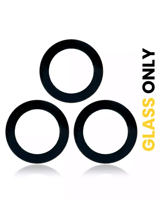 Sklíčko zadní kamery (jen sklo) s lepením pro Samsung Galaxy S21 5G / S21 Plus 5G (sada 3 ks) (balení 10 ks)