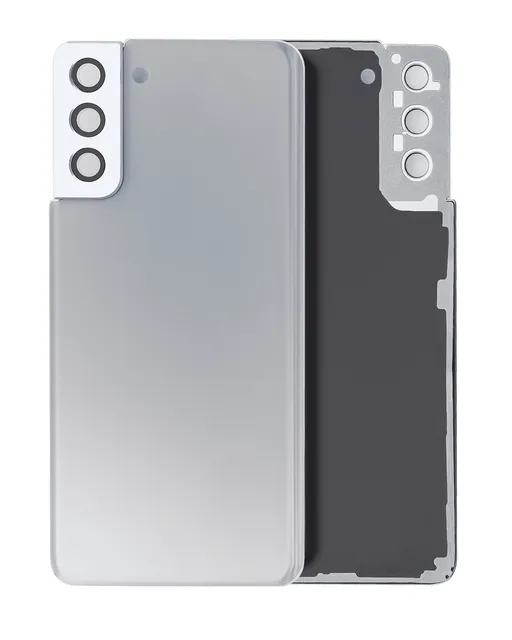 Zadní sklo se sklíčkem kamery pro Samsung Galaxy S21 Plus (Service Pack) (Phantom Silver)