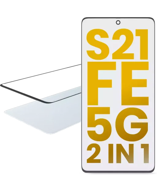 2v1 přední sklo s OCA (předinstalováno) pro Samsung Galaxy S21 FE 5G