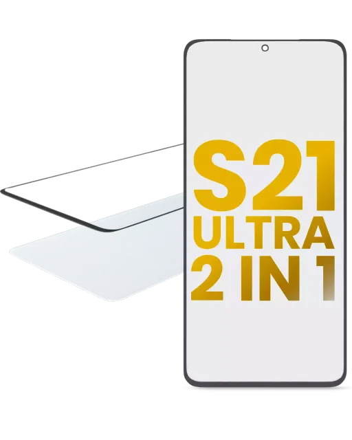 2v1 přední sklo s OCA (předinstalováno) pro Samsung Galaxy S21 Ultra
