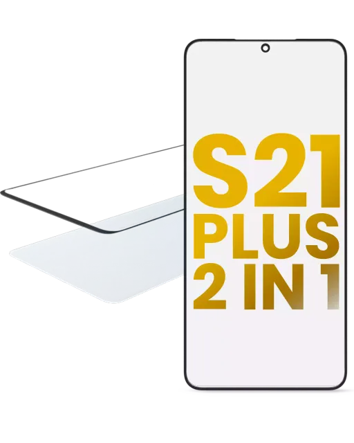 2v1 přední sklo s OCA (předinstalováno) pro Samsung Galaxy S21 Plus
