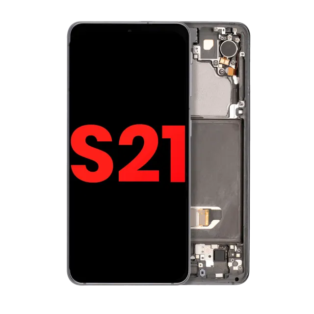 OLED displej s rámečkem pro Samsung Galaxy S21 5G (Aftermarket Plus) (Phantom Gray)