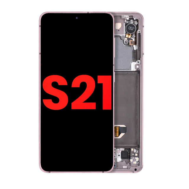 OLED displej s rámečkem pro Samsung Galaxy S21 5G (Aftermarket Plus) (Phantom Violet)