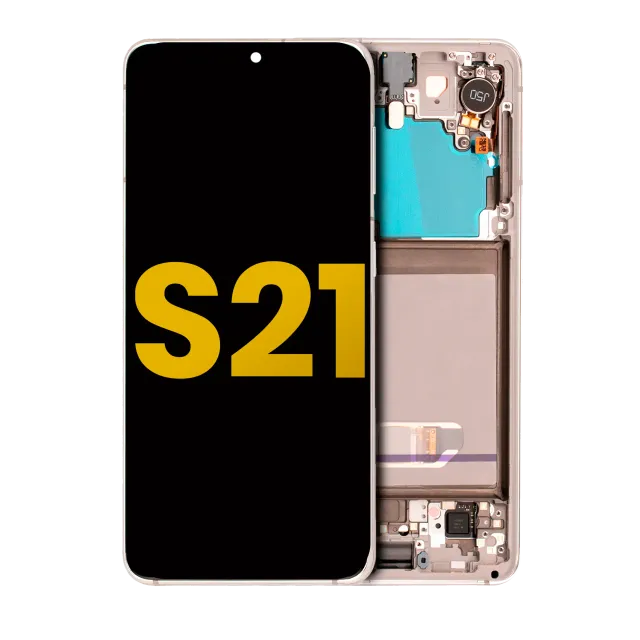 OLED displej s rámečkem pro Samsung Galaxy S21 5G (repasovaný) (bílá)