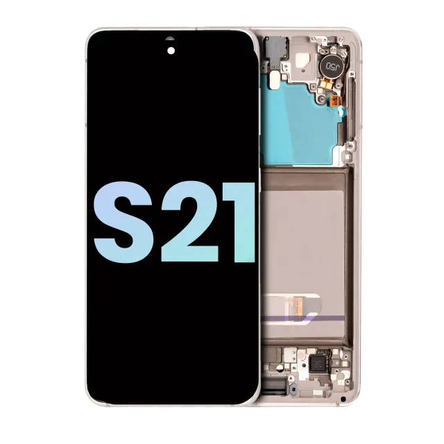 OLED displej s rámečkem pro Samsung Galaxy S21 5G (Service Pack) (bílá)