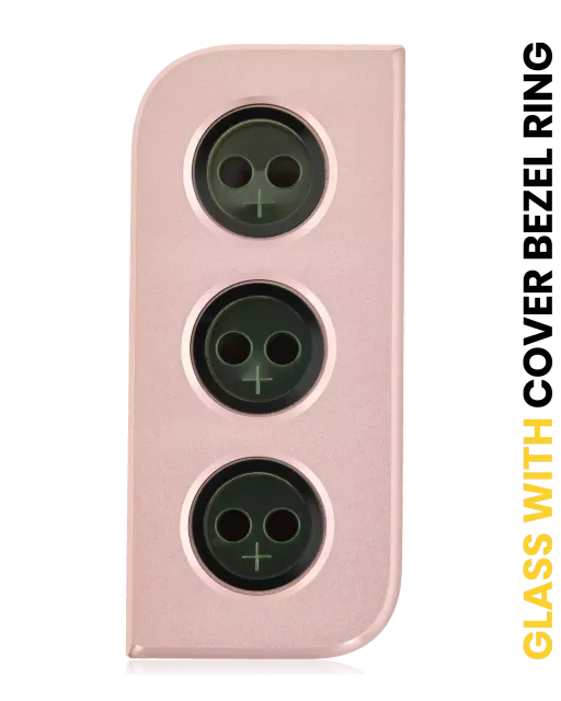 Sklíčko zadní kamery s kryt bezel ring pro Samsung Galaxy S21 (Phantom Pink)