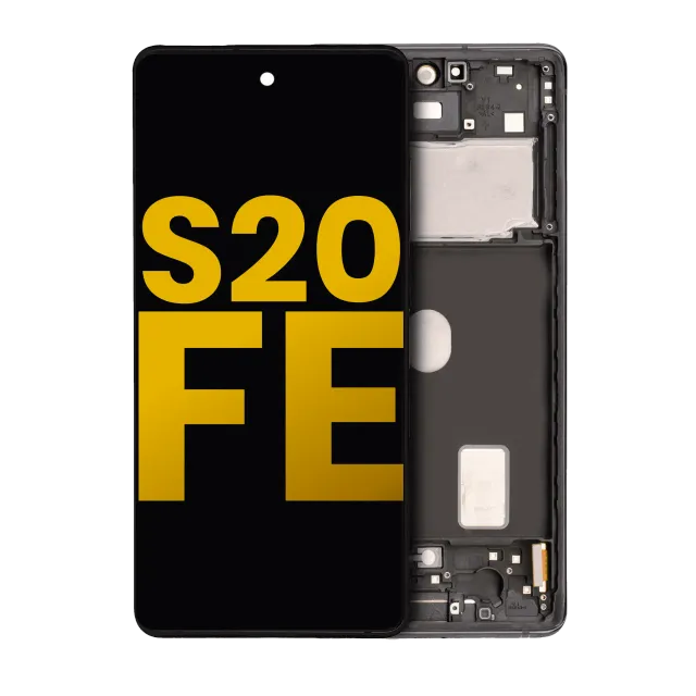 OLED displej s rámečkem pro Samsung Galaxy S20 FE 4G / 5G (repasovaný) (Cloud Navy)