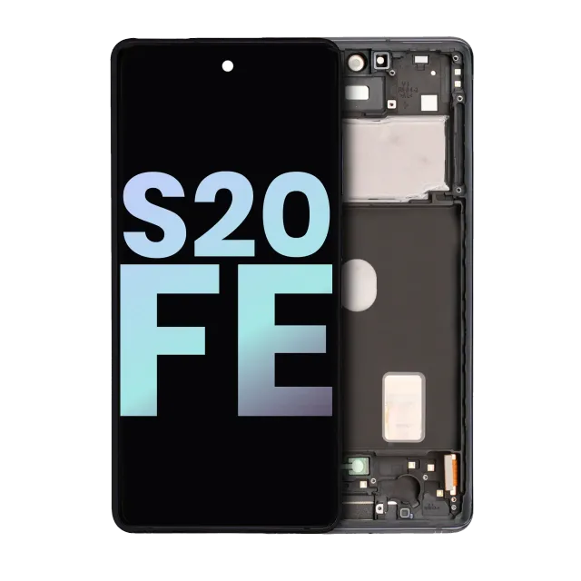 OLED displej s rámečkem pro Samsung Galaxy S20 FE 4G / 5G (Service Pack) (Cloud Navy)