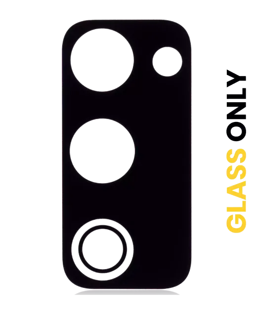 Sklíčko zadní kamery (jen sklo) s lepením pro Samsung Galaxy S20 FE 4G / 5G (černá) (balení 10 ks)