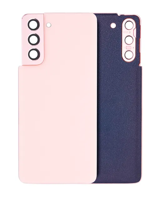 Zadní sklo se sklíčkem kamery pro Samsung Galaxy S21 5G (bez loga) (Aftermarket Plus) (Phantom Pink)