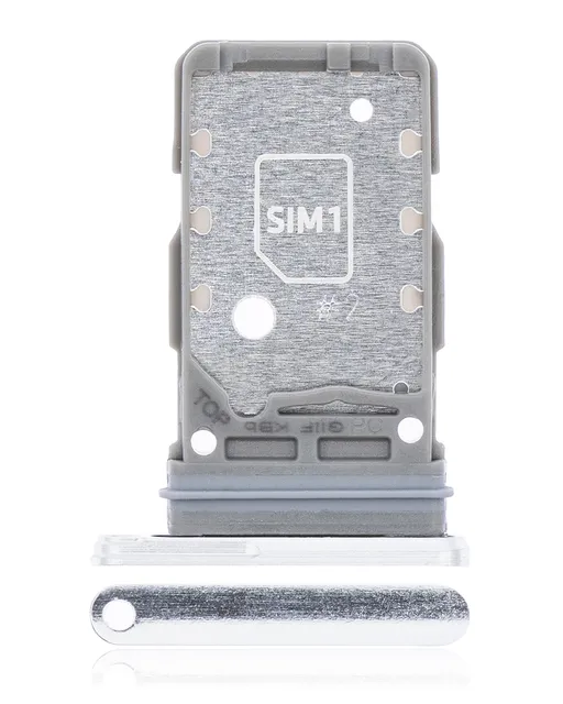 SIM šuplík (dvě SIM) pro Samsung Galaxy S21 5G (bílá)