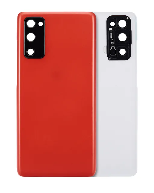 Zadní sklo se sklíčkem kamery pro Samsung Galaxy S20 FE 5G (Aftermarket Plus) (Cloud Red)